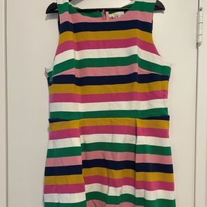 Boden Tallulah Ottoman Multi Stripe Dress